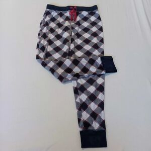 Jenni Intimates Sz Sm Red, Black And White Plaid Pajama Bottoms